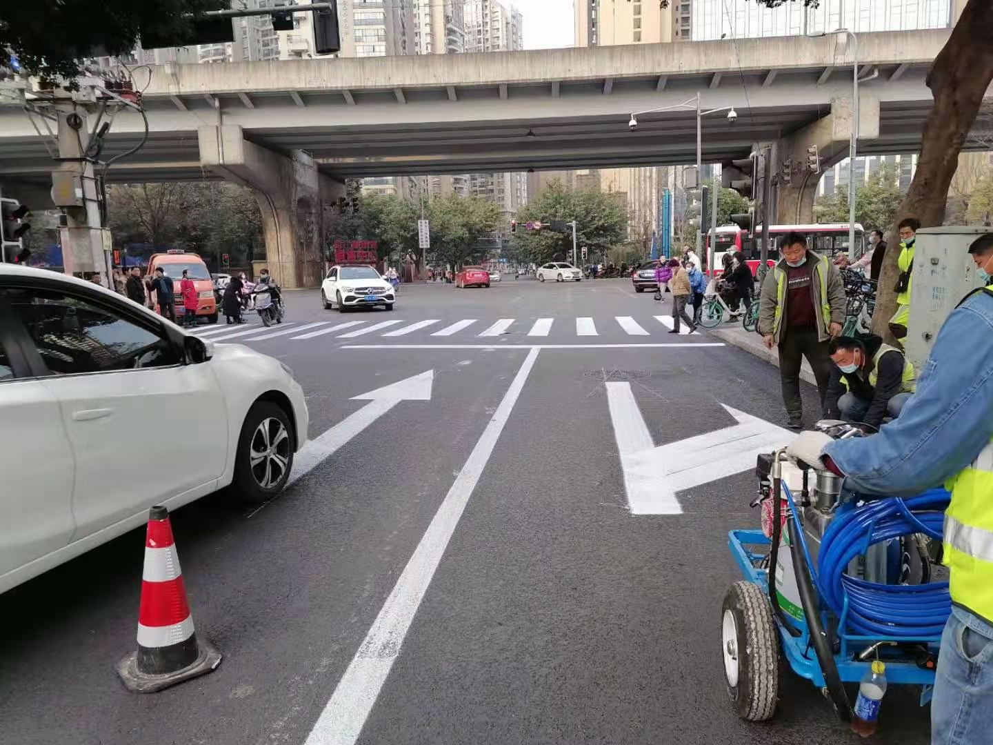 冷喷标线