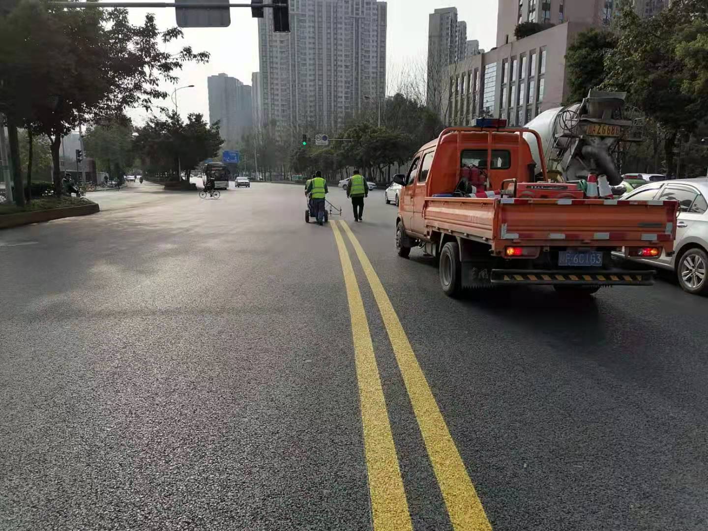 冷喷标线
